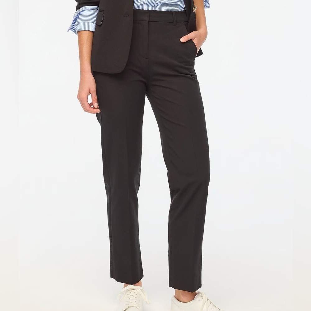 J. Crew Women's Black Straight Leg Pants